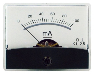 Einbauinstrument 100mA-Spiegel