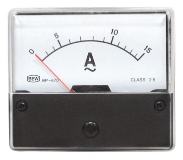 Einbauinstrument 15A AC