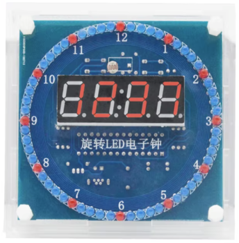 Digitaluhr,Bausatz,Temperatur,LED,Platine,DIY,Elektronik,Löten,Selbstbau