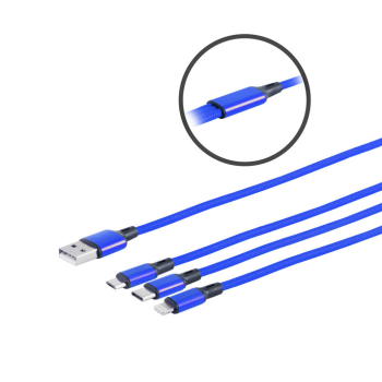 3-fach Ladekabel USB-C, micro,Lightning,iPhone