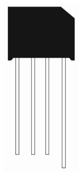 Flach-Brückengleichrichter 4A - 800 V