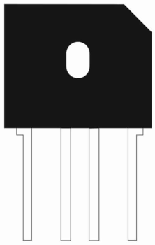 Flach-Brückengleichrichter 6A - 100 V