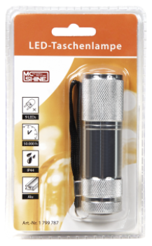 LED-Taschenlampe 9-Alu