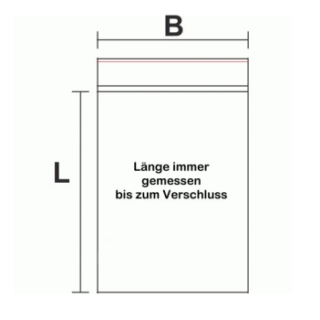 Druckverschlussbeutel 60x80