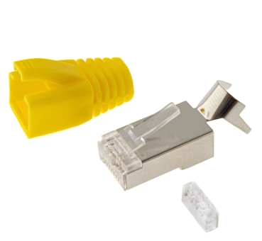 RJ45 Stecker gelb