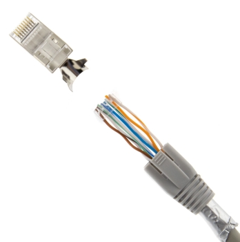 RJ45 Stecker grau