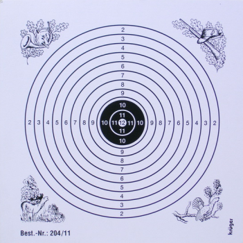 Schießscheibe / Zielscheibe 12cm