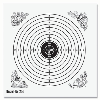 Schießscheibe / Zielscheibe 12cm