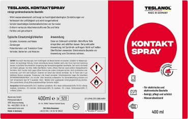 Teslanol Kontaktspray - 400 ml - Oszillin