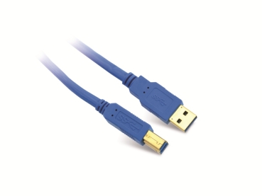USB Druckerkabel - blau