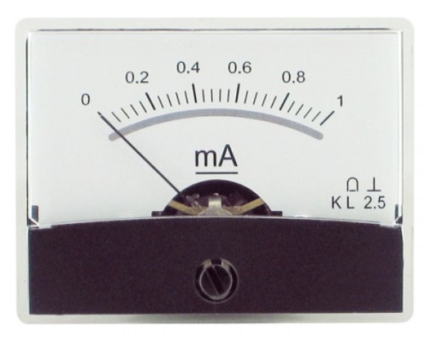 Einbauinstrument 1mA-Spiegel