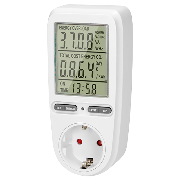 Energie-Messgerät LCD-Akku - Energiekosten - EM-70