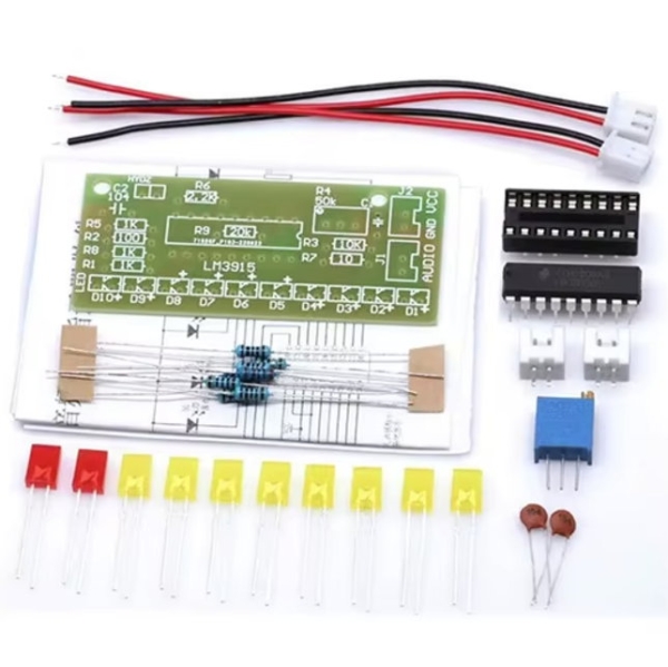 Elektronik,Bausatz,Pegelanzeige,Füllstand,VU,Meter,Aussteuerung,LED