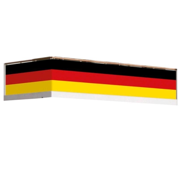 Balkonumrandung Deutschland Flagge 5m