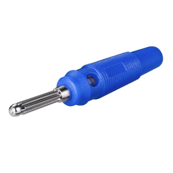 Bananenstecker,Büschelstecker,Laborstecker 4mm - blau