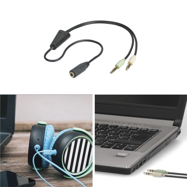 Audio-Adapter (Kopfhörer > Notebook / PC) - Headset - Klinke