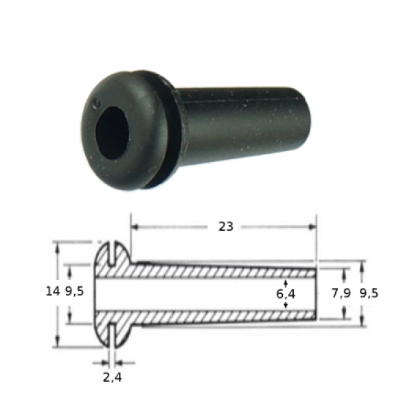 Adapterland Knickschutztulle Durchfuhrungstulle Rund 6 4 Mm