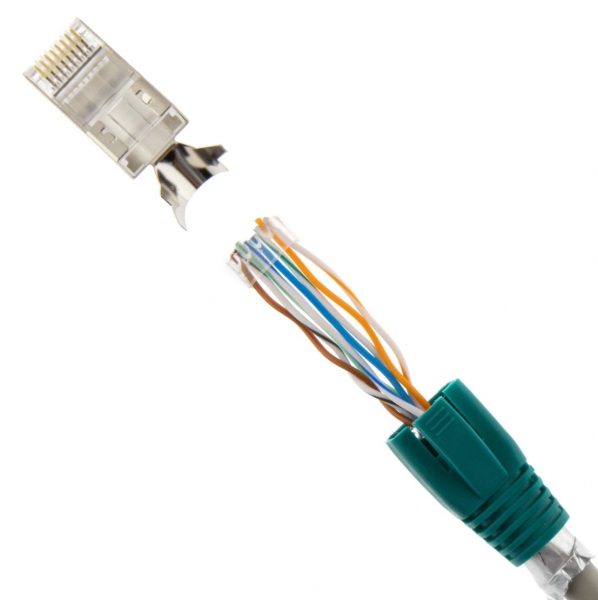 RJ45 Stecker grün