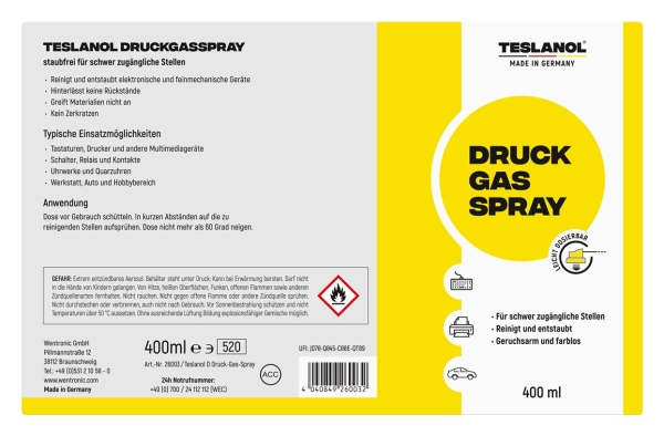 Teslanol Druckgasspray 400 ml