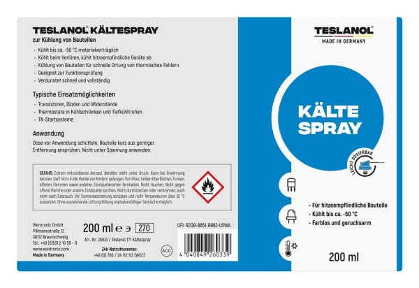 Teslanol Kältespray