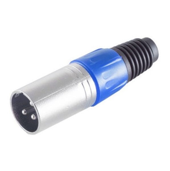 XLR-Stecker blau