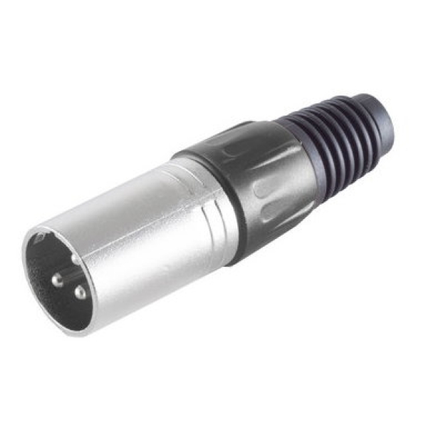 XLR-Stecker schwarz