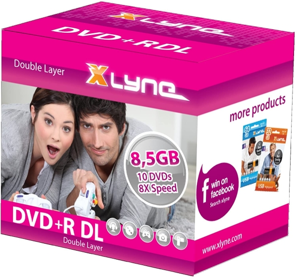 Xlyne DVD Rohling Double Layer 8,5 GB