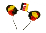 Fanartikel - Haarreif Deutschland - Blüten - schwarz rot gold