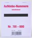 Aufklebenummern für Verlosung, Tombola