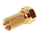 F-Stecker 6,8mm-vergoldet