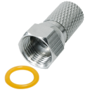 F-Stecker mit O-Ring - breite Mutter - big nut