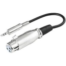 Adapter Klinke 3,5 mm = XLR Kupplung