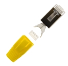 RJ45 Stecker gelb