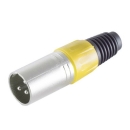 XLR-Stecker gelb